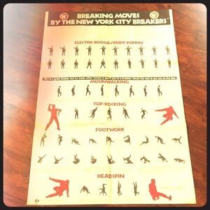 New York City Breakers Breaking Moves Poster
